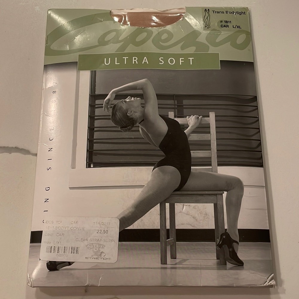 Capezio trans body type size large extra large kids new tights